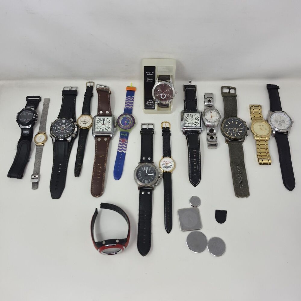 Watch Lot Of 15 For Crafts (For Parts or Not Working) Wristwatch Junk Drawer